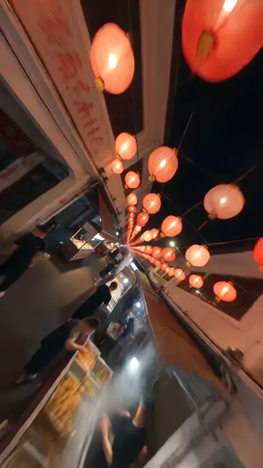 Night market fly-through